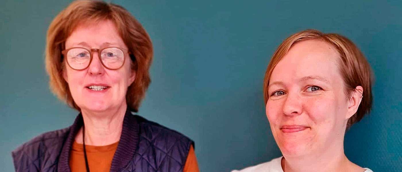 Fagrådgiverne Åsa Wikman og Irene Pleym Jakola ved Finnmarsksykehuset samarbeider er klare med pårørendetilbud i Finnmark.